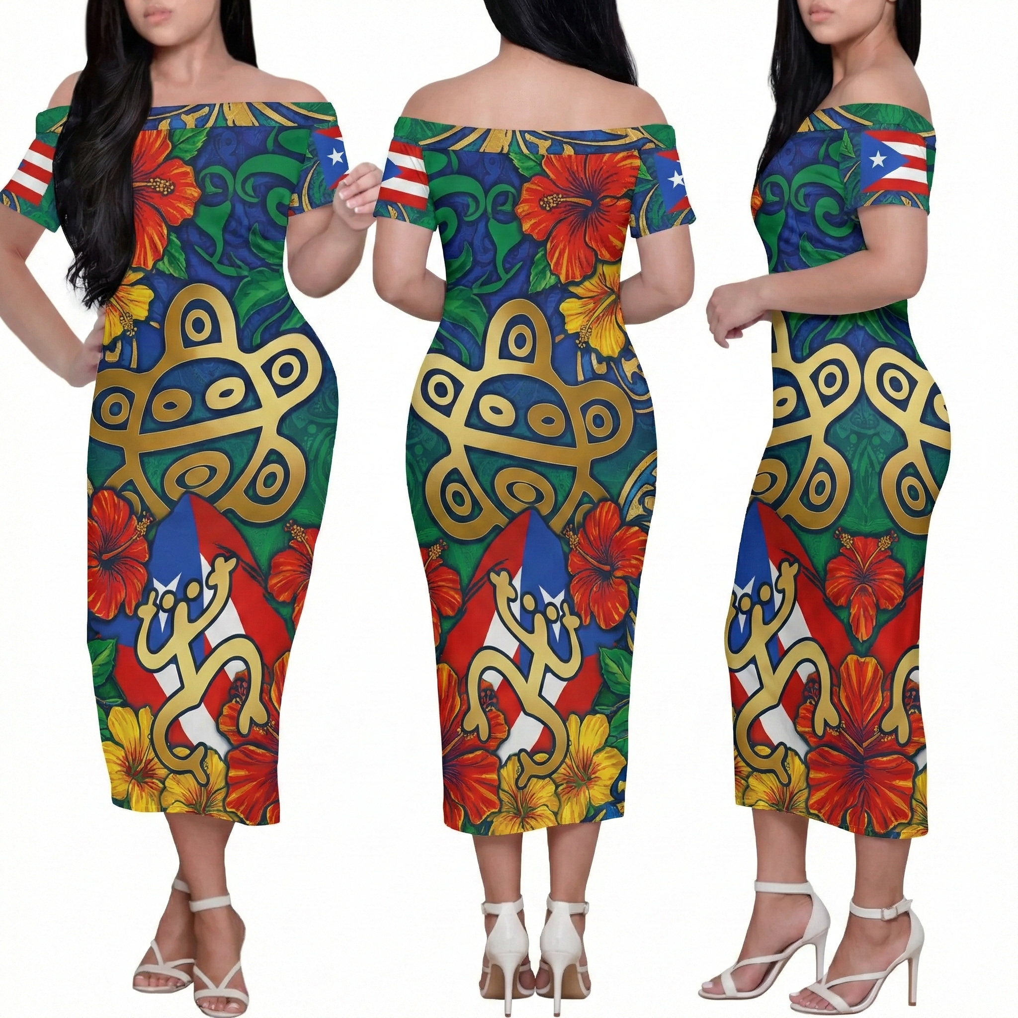 Woman 1 - Colorful Dress Profiles